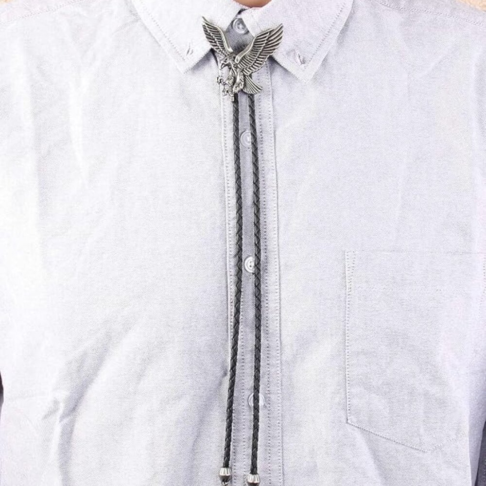 Native American Bolo Tie Rodeo Cowboy Leather